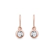 Children's diamond earrings in rose gold