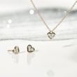 DIAMOND HEART NECKLACE IN GOLD - DIAMOND NECKLACES - NECKLACES