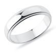 EHERING FÜR MÄNNER MIT ORIGINELLEN DETAILS IN 14KT WEISSGOLD - TRAURINGE FÜR HERREN - TRAURINGE