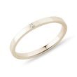 RING WITH DIAMOND IN YELLOW GOLD - WOMEN'S WEDDING RINGS - WEDDING RINGS