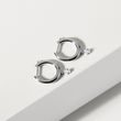 OHRRINGE KREISE MIT LABORDIAMANT IN WEISSGOLD - OHRRINGE DIAMANT - OHRRINGE