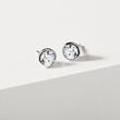 1CT DIAMOND EARRINGS IN WHITE GOLD - DIAMOND STUD EARRINGS - EARRINGS