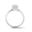 RADIANT CUT LAB GROWN DIAMOND RING IN WHITE GOLD - RINGS WITH LAB-GROWN DIAMONDS - ENGAGEMENT RINGS