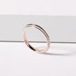 DOUBLE ROW ROSE GOLD DIAMOND WEDDING BAND - WOMEN'S WEDDING RINGS - WEDDING RINGS