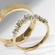 ANNEAU EN OR JAUNE AVEC DIAMANT - ALLIANCES DE MARIAGE FEMMES - ALLIANCES DE MARIAGE