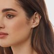 MOON-SHAPED EARRINGS IN WHITE GOLD - WHITE GOLD EARRINGS - EARRINGS