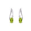 WEISSGOLD-OHRRINGE MIT PERIDOT UND DIAMANTEN - OHRRINGE PERIDOT{% if category.pathNames[0] != product.category.name %} - {% endif %}