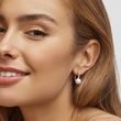 DIAMOND AND PEARL EARRINGS IN WHITE GOLD - PEARL EARRINGS - PEARL JEWELLERY