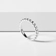 ALLIANCE ET BAGUE EN OR BLANC ET DIAMANT - BAGUE DE FIANÇAILLES ET ALLIANCE ASSORTIES - BAGUES DE FIANÇAILLES