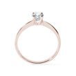 0.35ct diamond engagement ring in rose gold