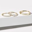 MINIMAL HALF ETERNITY GOLD WEDDING RING SET - YELLOW GOLD WEDDING SETS - WEDDING RINGS