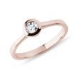 VERLOBUNGSRING MIT DIAMANT IM BRILLANTSCHLIFF IN ROSÉGOLD - VERLOBUNGSRINGE MIT BRILLANT - VERLOBUNGSRINGE