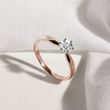 VERLOBUNGSRING MIT 0,5 CT DIAMANT AUS ROSÉGOLD - VERLOBUNGSRINGE MIT BRILLANT - VERLOBUNGSRINGE