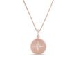 DIAMOND MEDALLION PENDANT IN ROSE GOLD - DIAMOND NECKLACES - NECKLACES