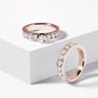 LUXURY ENGAGEMENT SET IN 14K ROSE GOLD - ENGAGEMENT AND WEDDING MATCHING SETS - ENGAGEMENT RINGS