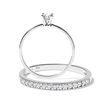 WEDDING RING SET IN WHITE GOLD - TRAURING- UND VERLOBUNGSSETS - VERLOBUNGSRINGE