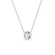 WHITE GOLD NECKLACE WITH BEZEL DIAMOND - DIAMOND NECKLACES{% if category.pathNames[0] != product.category.name %} - {% endif %}