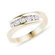 FIVE STONE DIAMOND RING IN GOLD - DIAMOND RINGS - RINGS