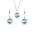 SCHMUCKSET MIT SCHWEIZER TOPAS IN WEISSGOLD - SCHMUCK SETS EDELSTEINE - SCHMUCK