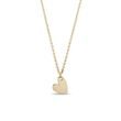MINIMALIST HEART PENDANT IN YELLOW GOLD - YELLOW GOLD NECKLACES - NECKLACES