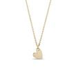 MINIMALIST HEART PENDANT IN YELLOW GOLD - YELLOW GOLD NECKLACES - NECKLACES