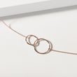 HALSKETTE AUS ROSÉGOLDENEN RINGEN - KETTEN AUS ROSÉGOLD - KETTEN