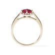 RUBY AND DIAMOND RING IN YELLOW GOLD - RUBY RINGS - RINGS