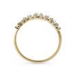 ALLIANCE EN OR JAUNE AVEC DIAMANT - ALLIANCES DE MARIAGE FEMMES - ALLIANCES DE MARIAGE