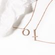 CROSS NECKLACE IN ROSE GOLD - ROSE GOLD NECKLACES - NECKLACES