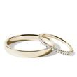 MINIMAL HALF ETERNITY GOLD WEDDING RING SET - YELLOW GOLD WEDDING SETS - WEDDING RINGS