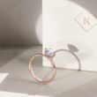 RING AUS ROSÉGOLD MIT 1 CT DIAMANT - VERLOBUNGSRINGE MIT BRILLANT - VERLOBUNGSRINGE