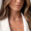 COLLIER RIVIÈRE DE DIAMANTS EN OR BLANC ET DIAMANTS - COLLIERS AVEC DIAMANTS - COLLIERS