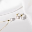 BOUCLES D'OREILLES MINIMALISTES EN OR AVEC PERLES - BOUCLES D'OREILLES EN PERLES - PERLES