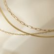 HEART LINK GOLD CHAIN - GOLD CHAINS - NECKLACES