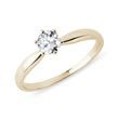 RING IN YELLOW GOLD WITH 0.3 CT BRILLIANT - SOLITAIRE ENGAGEMENT RINGS{% if category.pathNames[0] != product.category.name %} - {% endif %}