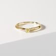 RING WITH YELLOW DIAMOND IN 14K YELLOW GOLD - FANCY DIAMOND ENGAGEMENT RINGS - ENGAGEMENT RINGS
