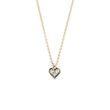 DIAMOND NECKLACE WITH HEART IN GOLD - DIAMOND NECKLACES - NECKLACES