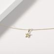 DIAMOND STAR PENDANT WITH DIAMONDS IN YELLOW GOLD - DIAMOND NECKLACES - NECKLACES