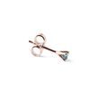 SINGLE BLUE DIAMOND EARRING IN ROSE GOLD - SINGLE EARRINGS - EARRINGS