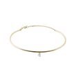 DIAMOND BANGLE CHAIN BRACELET IN YELLOW GOLD - DIAMOND BRACELETS - BRACELETS