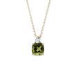 MOLDAVIT ANHÄNGER IN GELBGOLD - KETTEN MIT MOLDAVIT - KETTEN