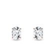 OVAL LAB GROWN DIAMOND EARRINGS IN ROSE GOLD - DIAMOND STUD EARRINGS - EARRINGS