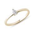 PEAR SHAPE DIAMOND GOLD RING - ENGAGEMENT DIAMOND RINGS - ENGAGEMENT RINGS