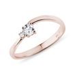 RING WAVE AUS 14KT ROSÉGOLD - RINGE DIAMANT - RINGE