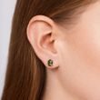 MOLDAVITE JEWELRY SET MADE OF 14K WHITE GOLD - GEMSTONE SETS - FINE JEWELRY