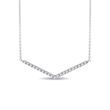 DIAMOND V NECKLACE IN WHITE GOLD - DIAMOND NECKLACES - NECKLACES