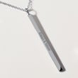 COLLIER BARRETTE LISSE EN OR BLANC - COLLIERS EN OR BLANC - COLLIERS