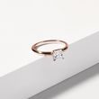 LAB GROWN PRINCESS DIAMOND ROSE GOLD RING - ENGAGEMENT DIAMOND RINGS - ENGAGEMENT RINGS