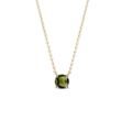 GREEN MOLDAVITE NECKLACE IN YELLOW GOLD - MOLDAVITE NECKLACES{% if category.pathNames[0] != product.category.name %} - {% endif %}