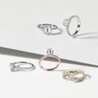 OVAL CUT DIAMOND ENGAGEMENT RING IN WHITE GOLD - RINGS WITH LAB-GROWN DIAMONDS - ENGAGEMENT RINGS